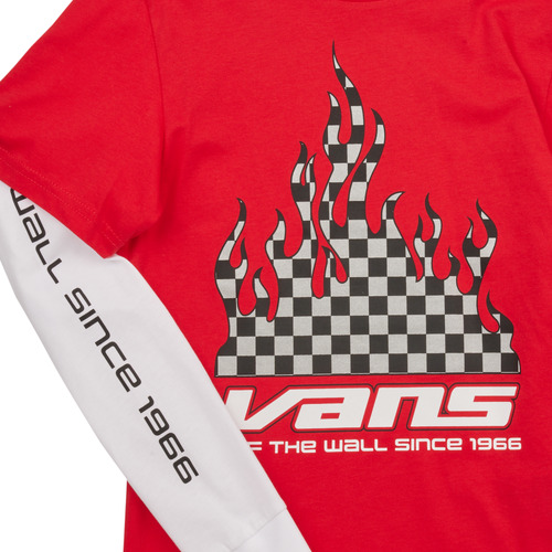 Vans - REFLECTIVE CHECKERBOARD FLAME TWOFER - Rouge / Blanc