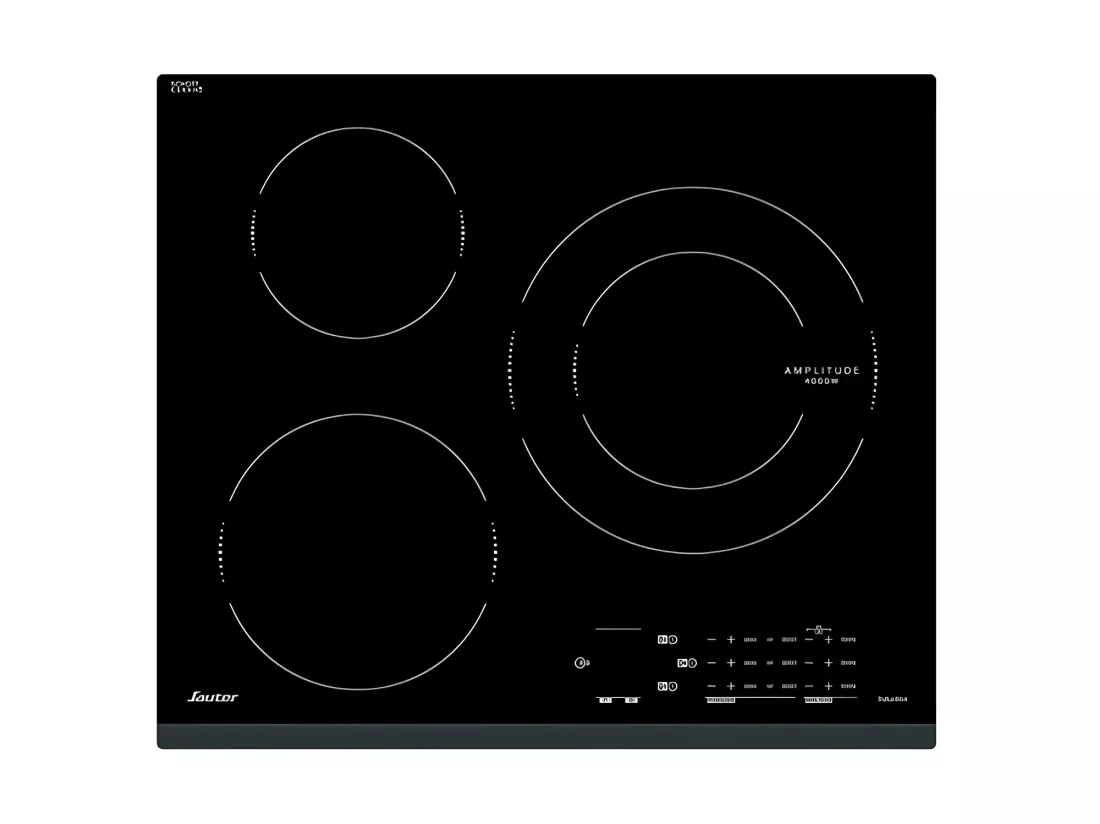 Sauter Table de cuisson à induction 60cm 3 feux 7200w noir - SPI5361B