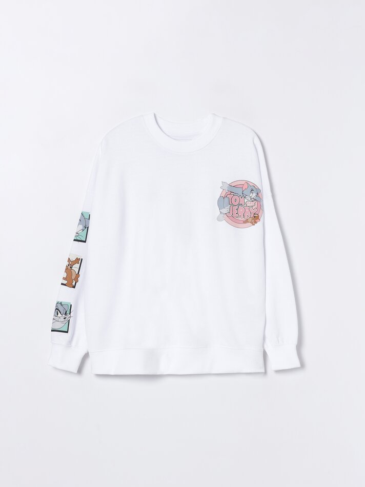 Moletom estampado Tom&Jerry © &™WBEI - Verde
