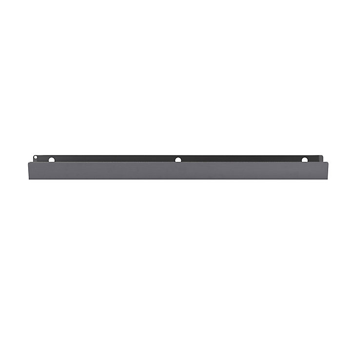 Lot de 2 poignées grises mates en acier GoodHome Atomia H 2,1 x L 29,3 x P 3,4 cm