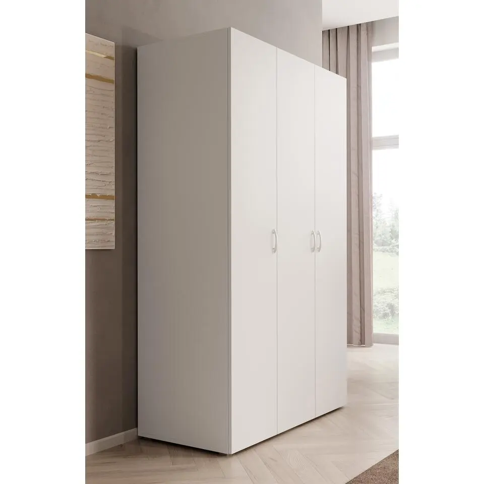Meubella - Kledingkast Bernd - Wit - 111 cm