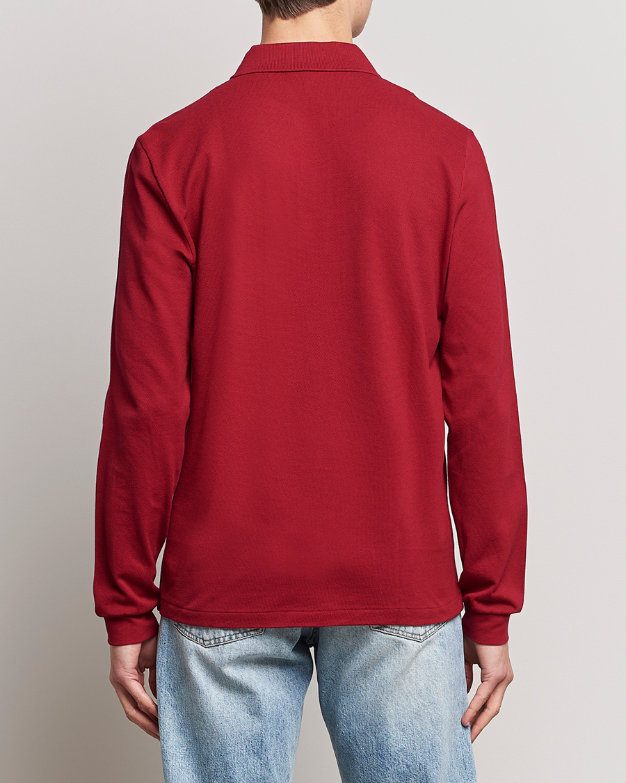 Lacoste Original Long Sleeve Polo Piké Bordeaux
