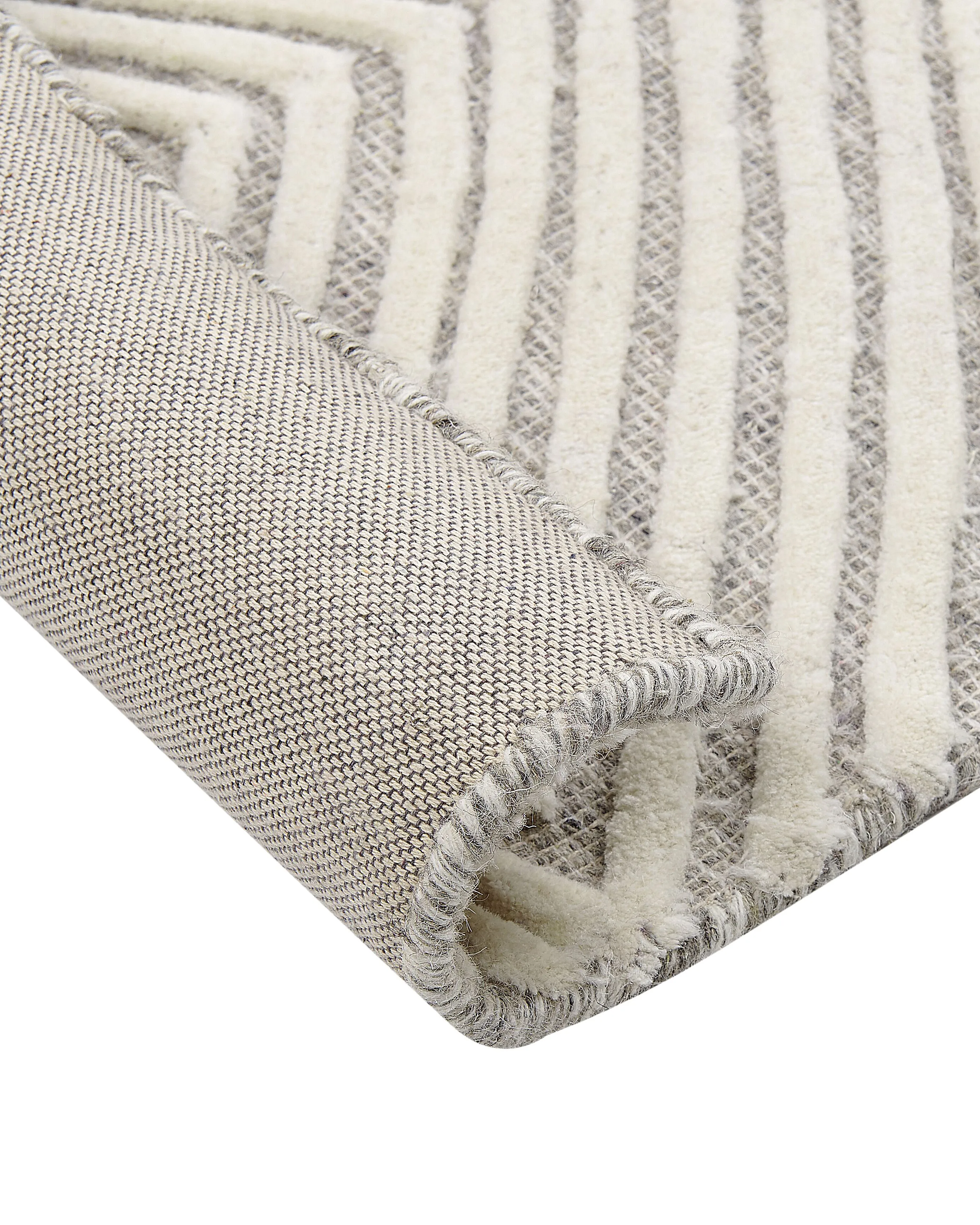 Vloerkleed GOKSUN Grijs 80 x 150 cm Wol