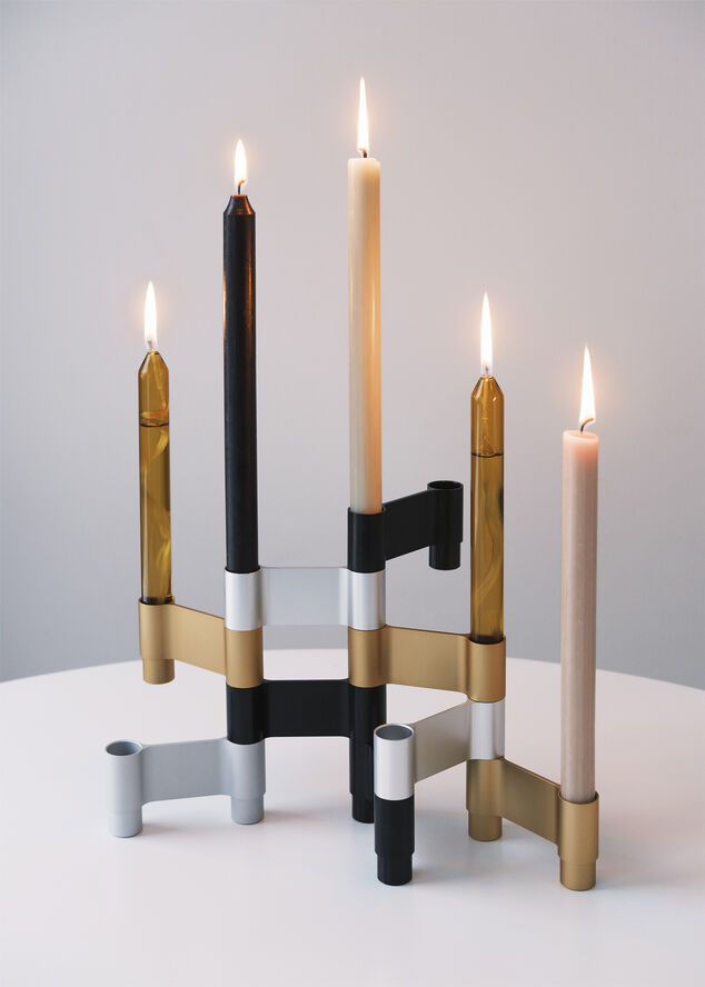 Studio About LINK, CANDLE HOLDER, BLACK ANODIZED, 11060B 111