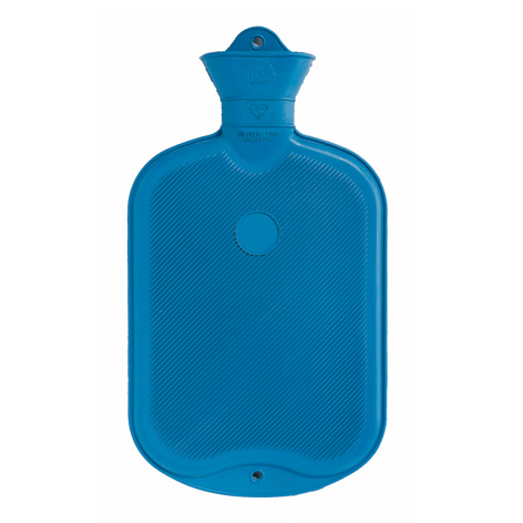 SAENGER Wärmflasche<br>1 Stück, 2l, Lamelle 1seitig blau