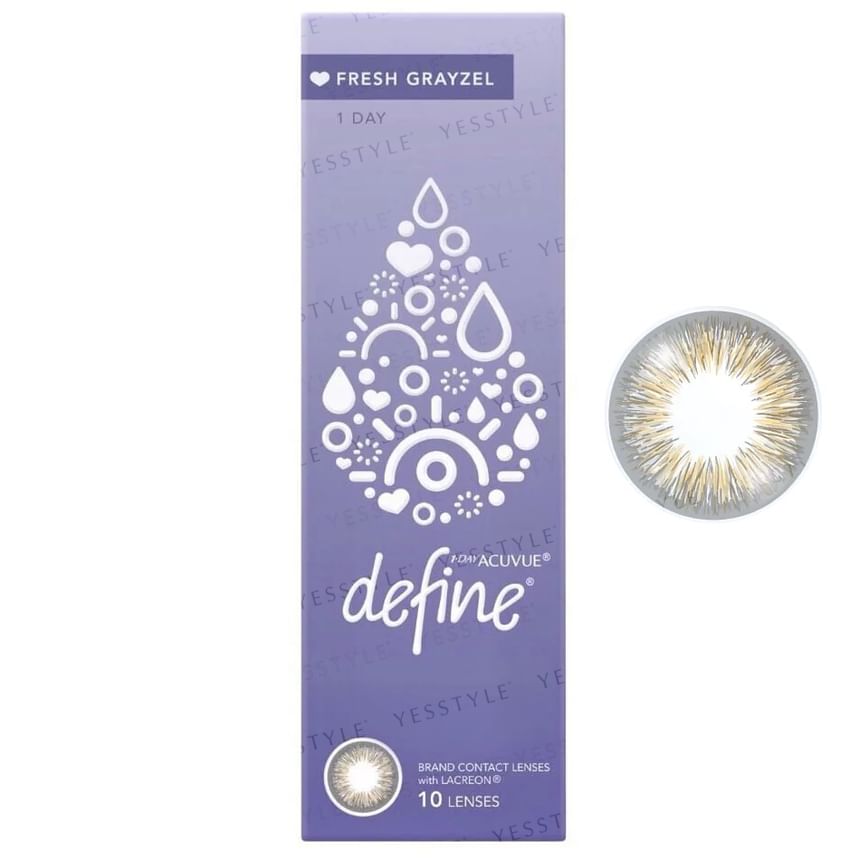 ACUVUE - 1 Day Define Fresh Lacreon Color Lens Fresh Grayzel 30 stuks