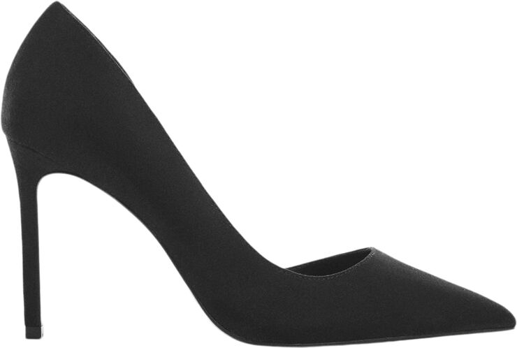 MANGO Asymmetrical heeled shoes Black