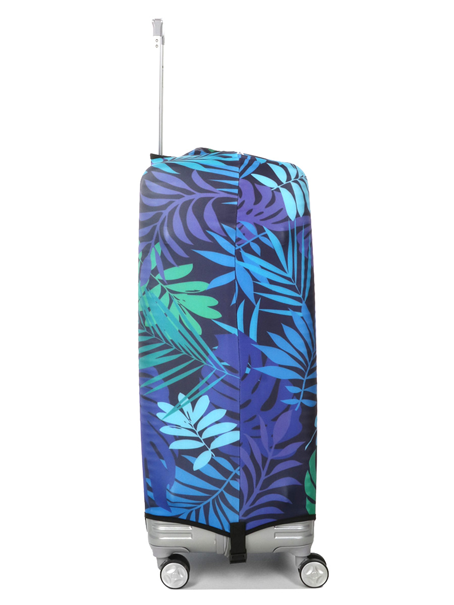 Housse de valise Periea Green and Blue Palm Leaves L