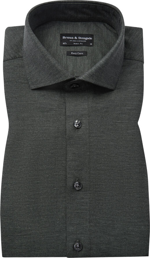 Bruun & Stengade BS Wall Modern Fit Shirt Dark green