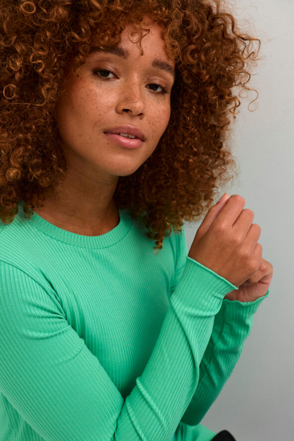 Kaffe KAdrew LS T-Shirt Gumdrop green