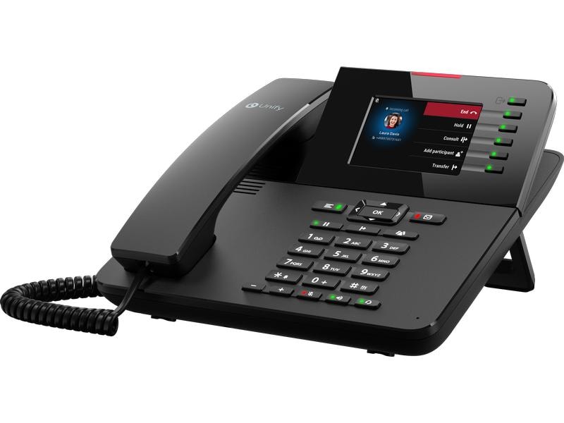 MITEL Tischtelefon OpenScape CP410 Schwarz Flexibles Tischtelefon für Anwendungen, bei denen eine stärkere Personalisierung erforderlich ist