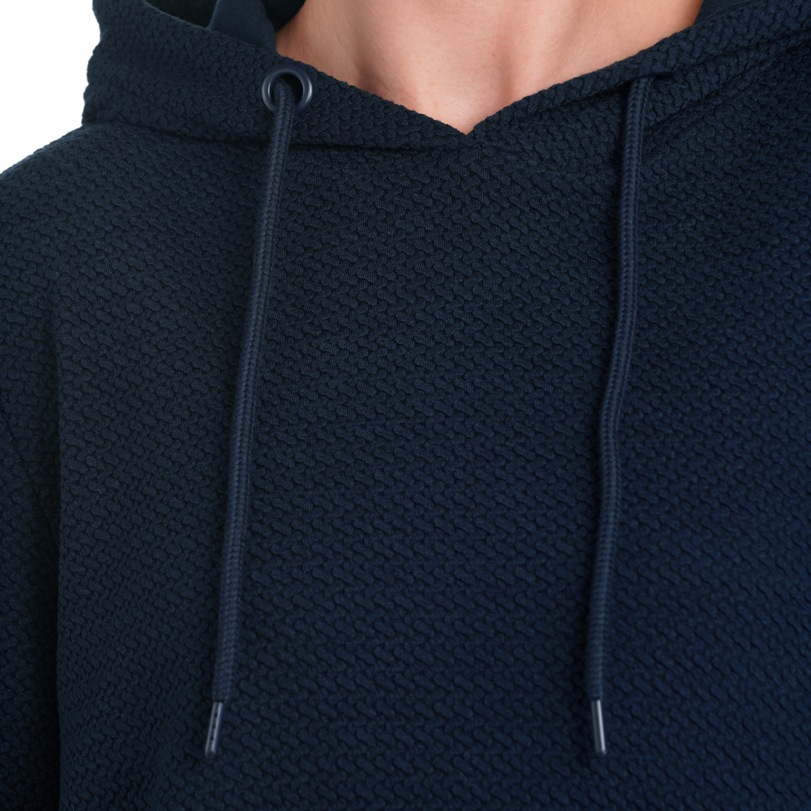 Gina Benotti Damen Hoodie mit Bluseneinsatz dunkelblau