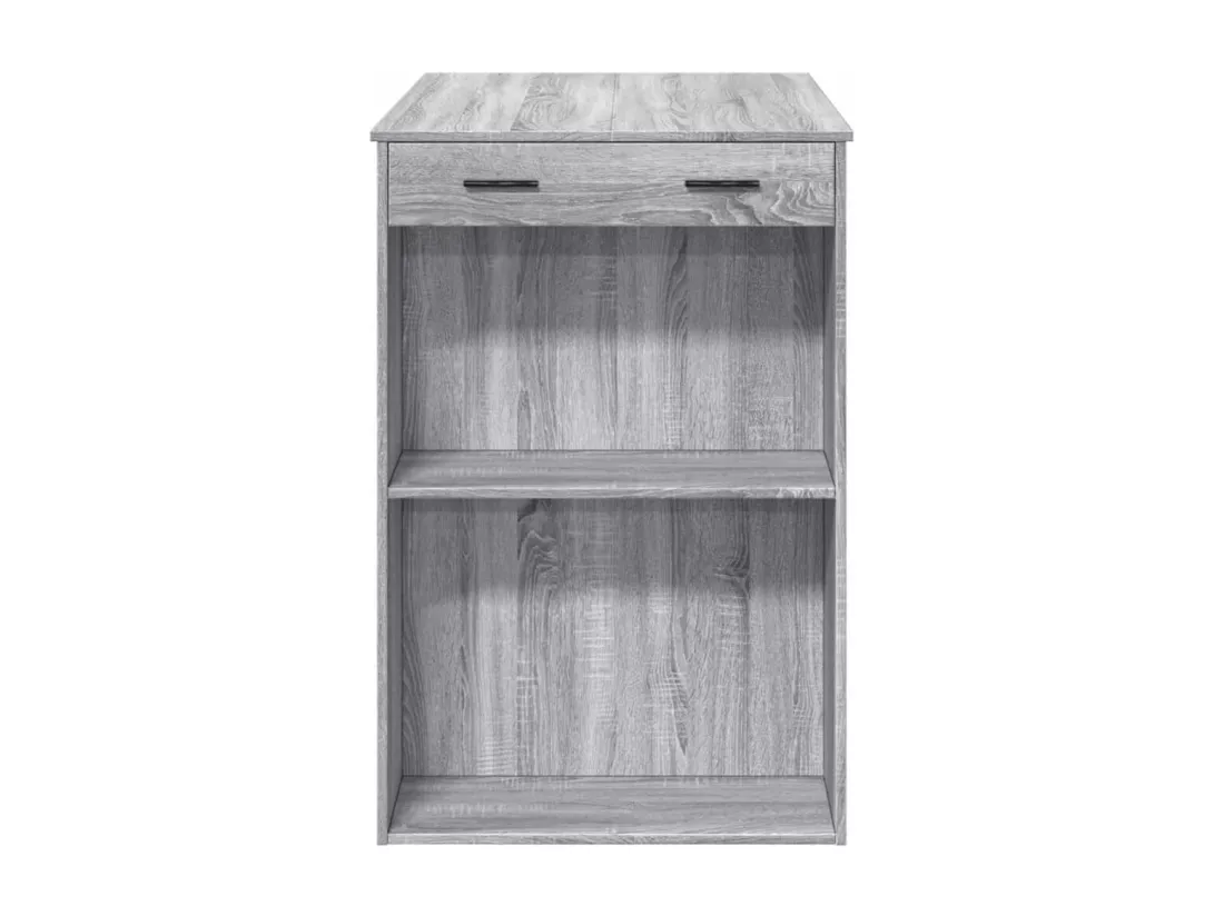 Table de bar sonoma gris 102x70x103,5 cm bois d'ingénierie