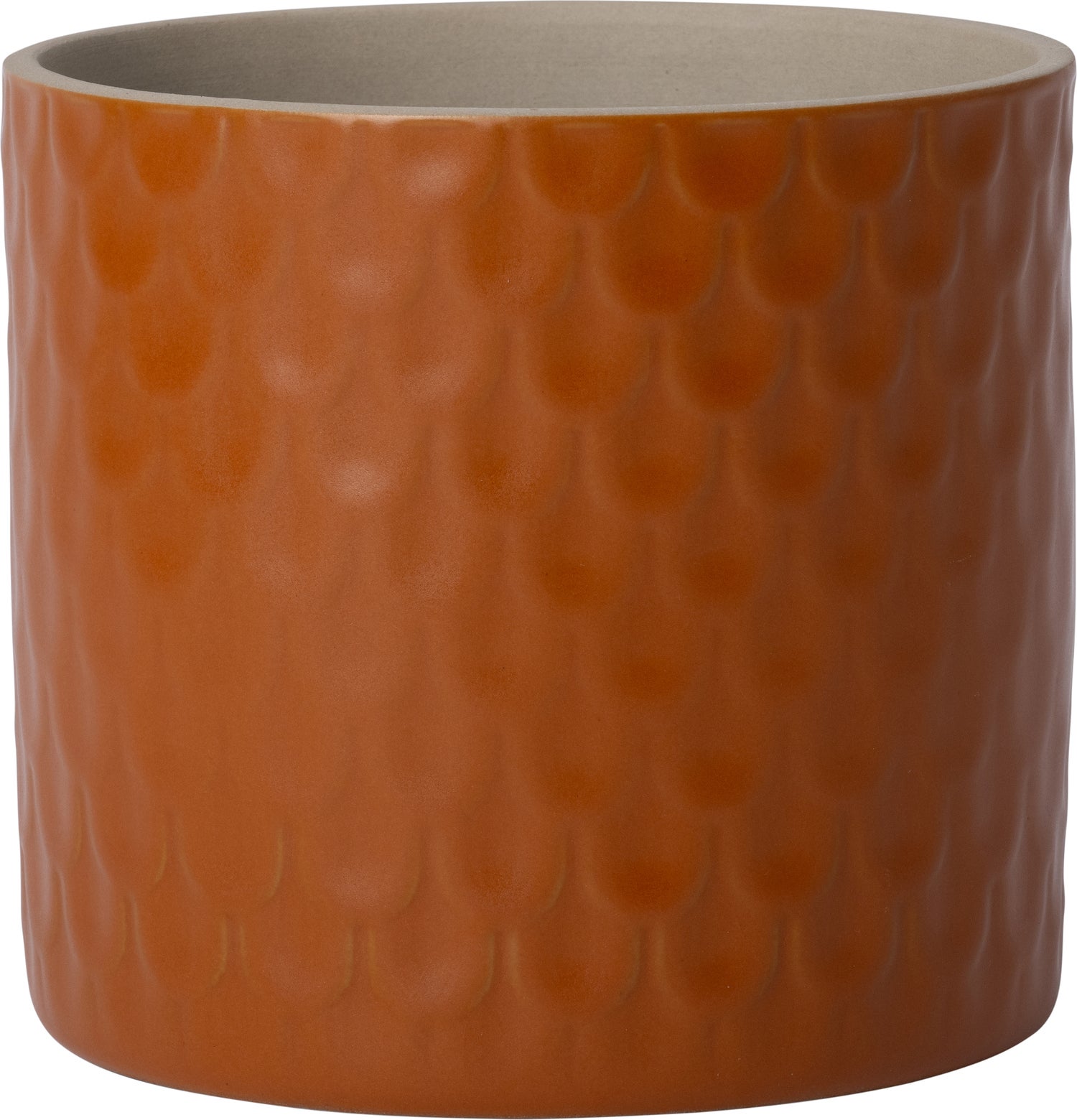 Intratuin bloempot Goos mat oranje D 14,5 H 12,8 cm