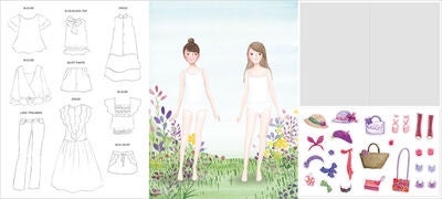 Stick´n Little Designer Aktivitetsbok Vanilla