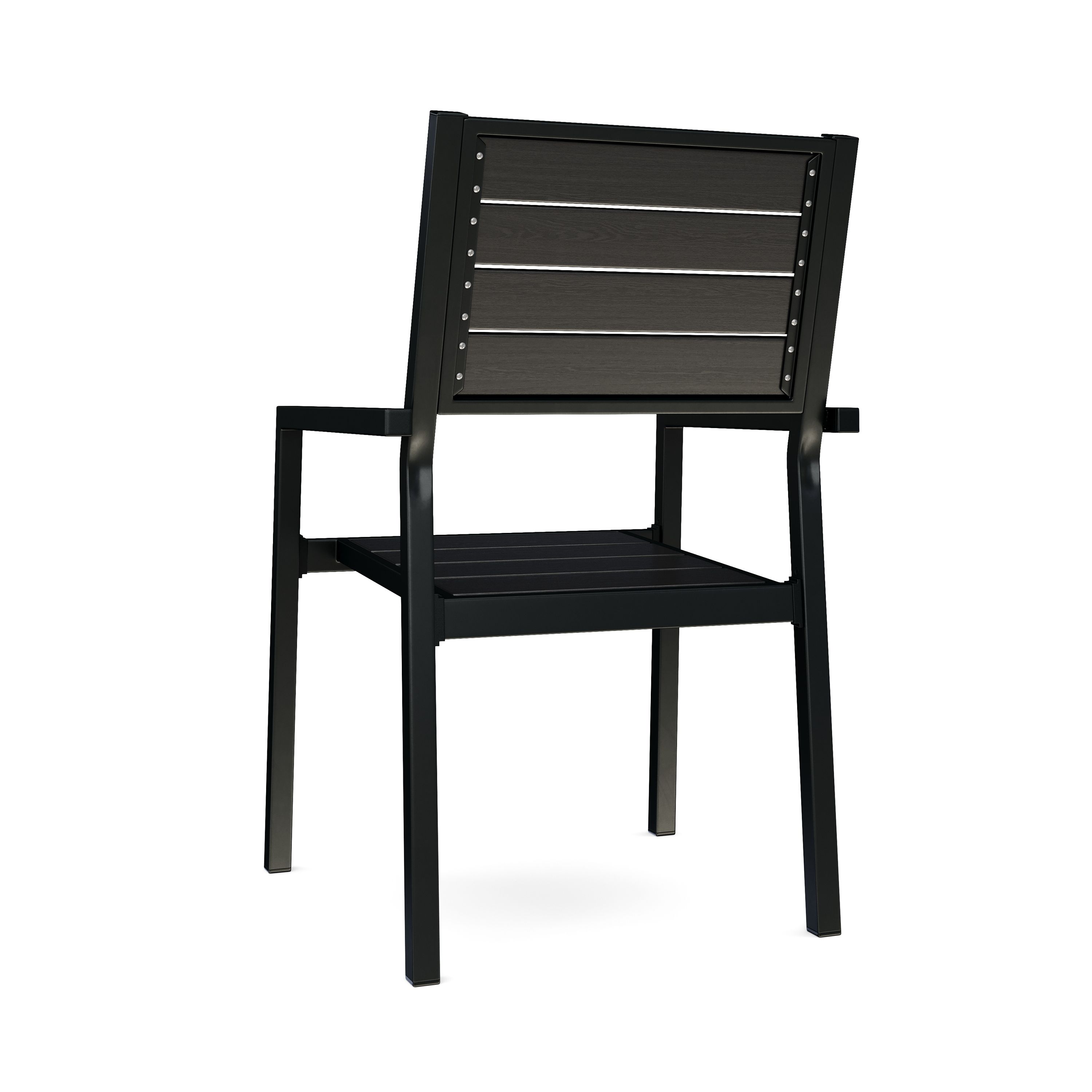 Gartenstuhl PELO 2er Set schwarz