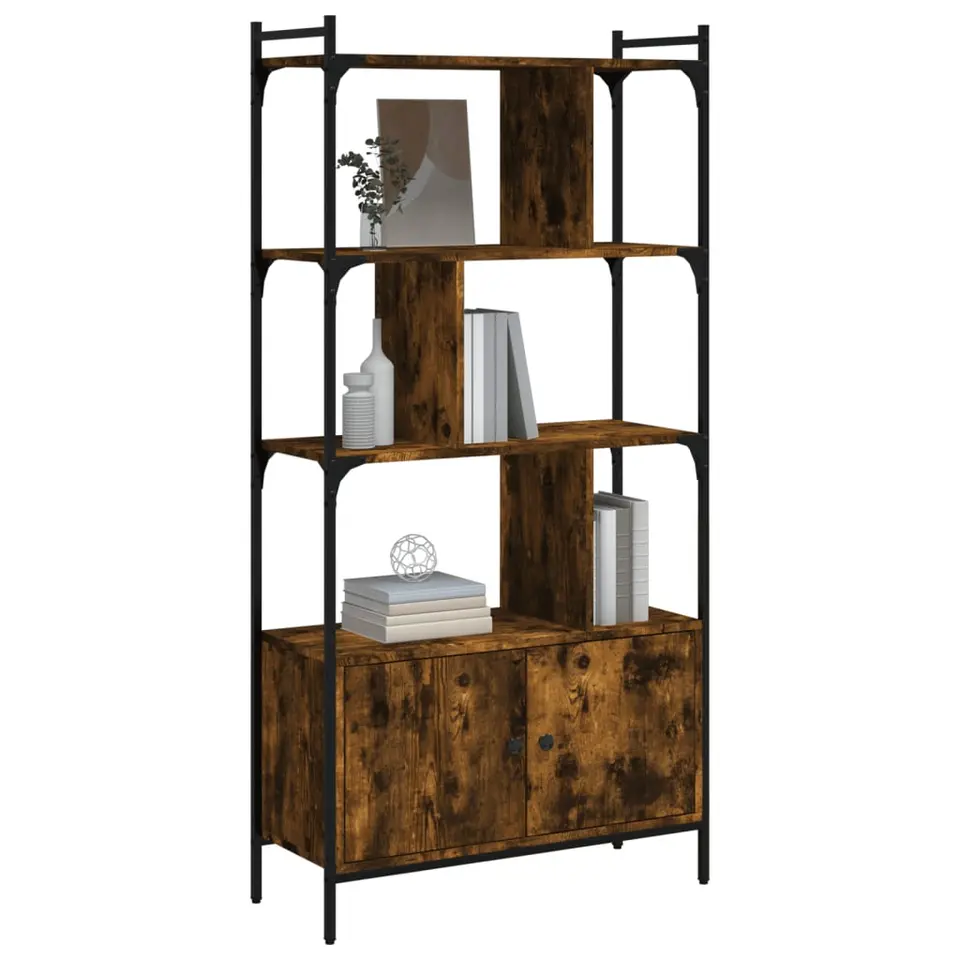 vidaXL - Boekenkast - Bruin - Bewerkt hout