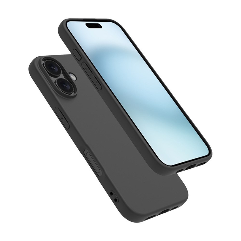iPhone 17 Gummi Case Schutzhülle - Schwarz (Matt)
