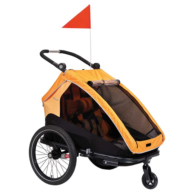 XLC Kids Trailer Duo S, Sykkelvogn<br>Trygg og solid vogn for 2 barn!
