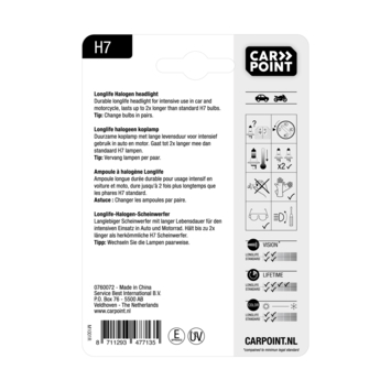 Carpoint autolamp H7 Longlife 12V 55W