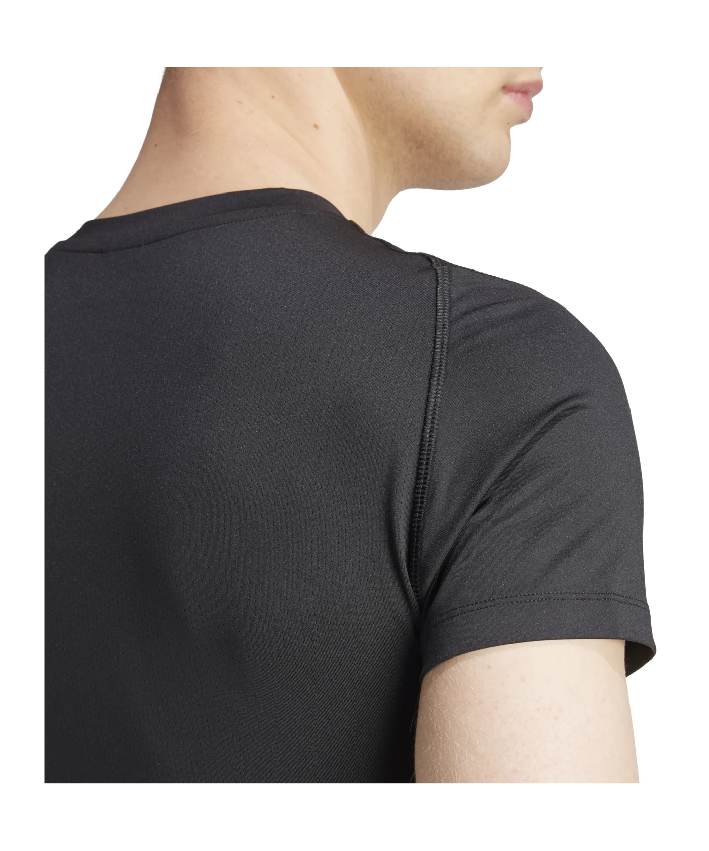 adidas Techfit Aeroready T-Shirt Schwarz