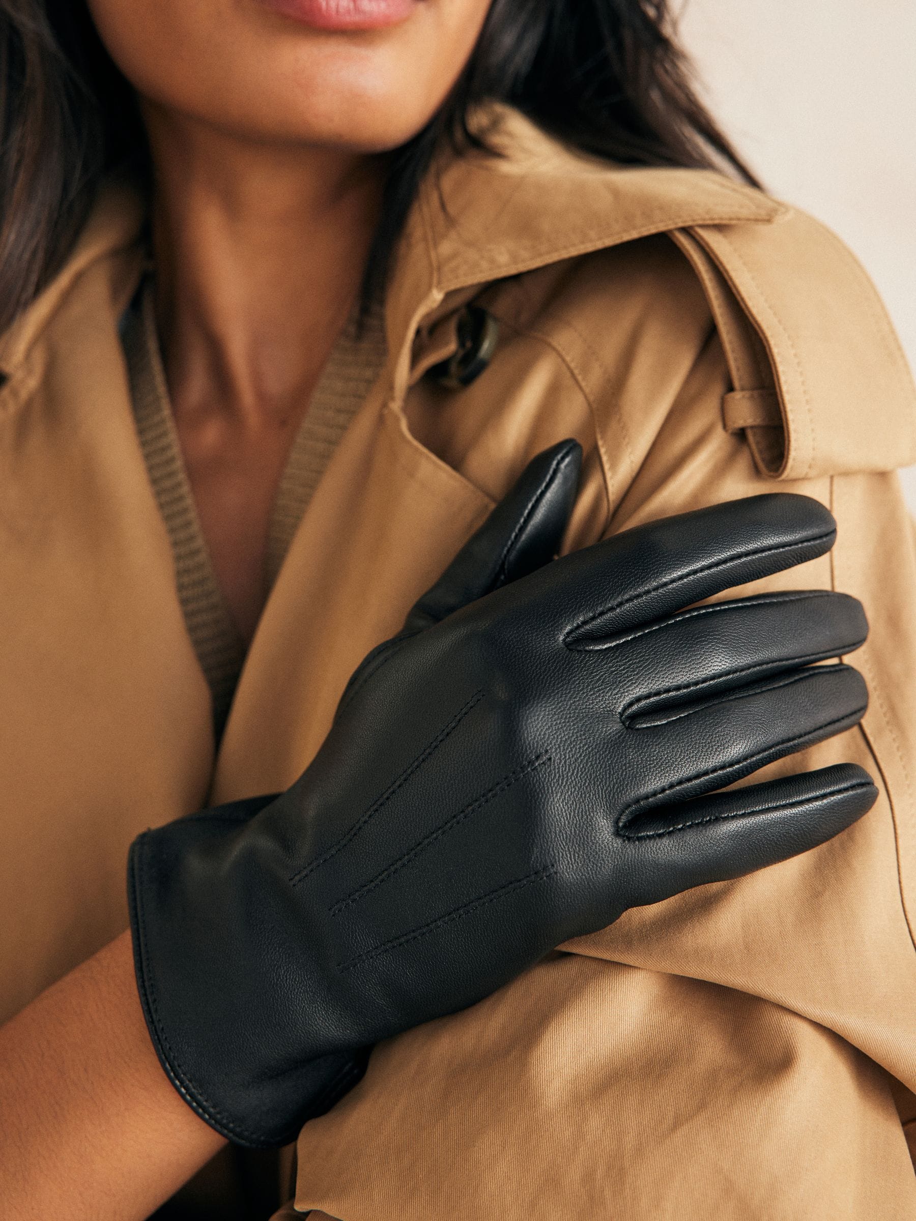 Zwart - Leren handschoenen