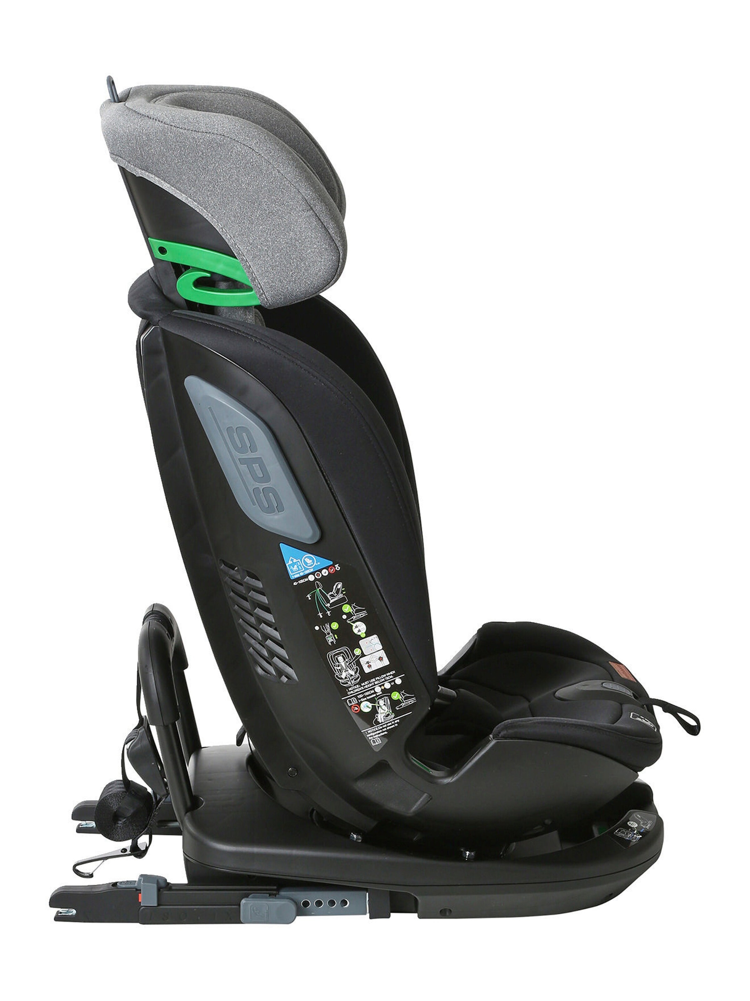 Vertbaudet Drehbarer i-Size-Kindersitz ROLL&SIT, 40-150 cm bzw. Gr. 1/2/3 pack schwarz