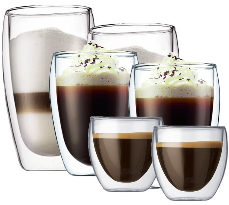 6 verres Pavina 8cl - 35 et 45cl - Bodum