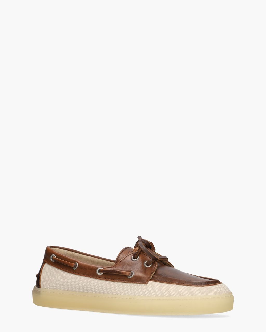 Copenhagen Studios CPH160 Material Mix Donkerbruin/Off-White Dames Veterschoenen