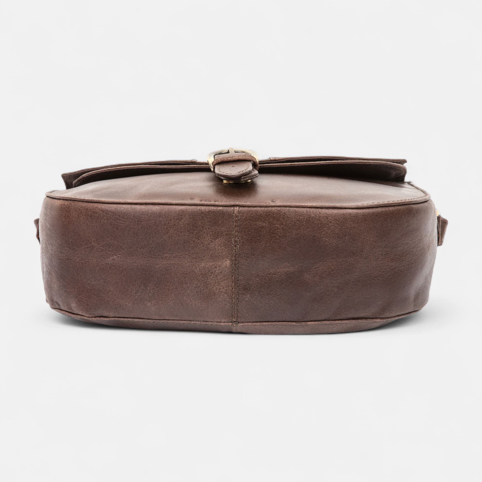 Sac bandoulière en cuir marron