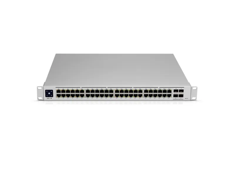 Ubiquiti UniFi Switch USW-PRO-48-POE - Switch - Administreret - 48 x 10/100/1000 (40 PoE , 8 PoE  )   4 x 10Gb Ethernet SFP  - monterbar på stativ - PoE   (600 W) - AC 120/230 V / DC 11,5/52 V
