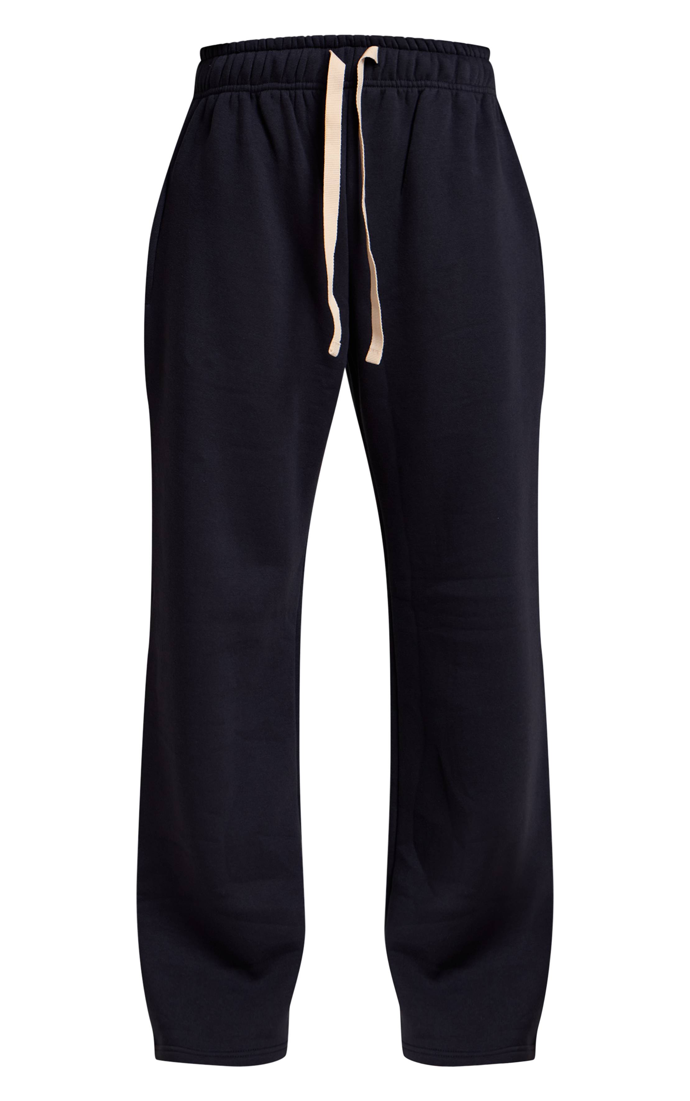 Bleu Joggers À Cordon Contrasté