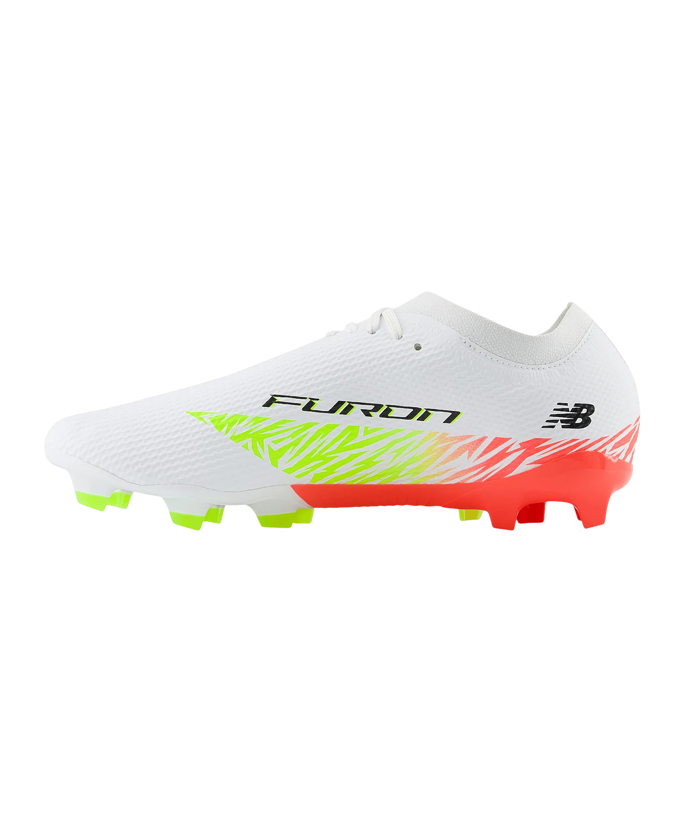 New Balance Furon Team V8 FG Flash Point Weiss FIB8