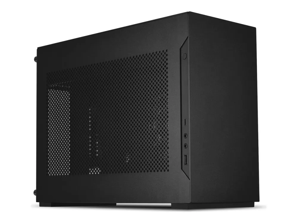 Lian Li A4-H20 X4 - Lille etui - mini ITX - ingen strømforsyning - sort anodiseret, mat sort - USB/Lyd