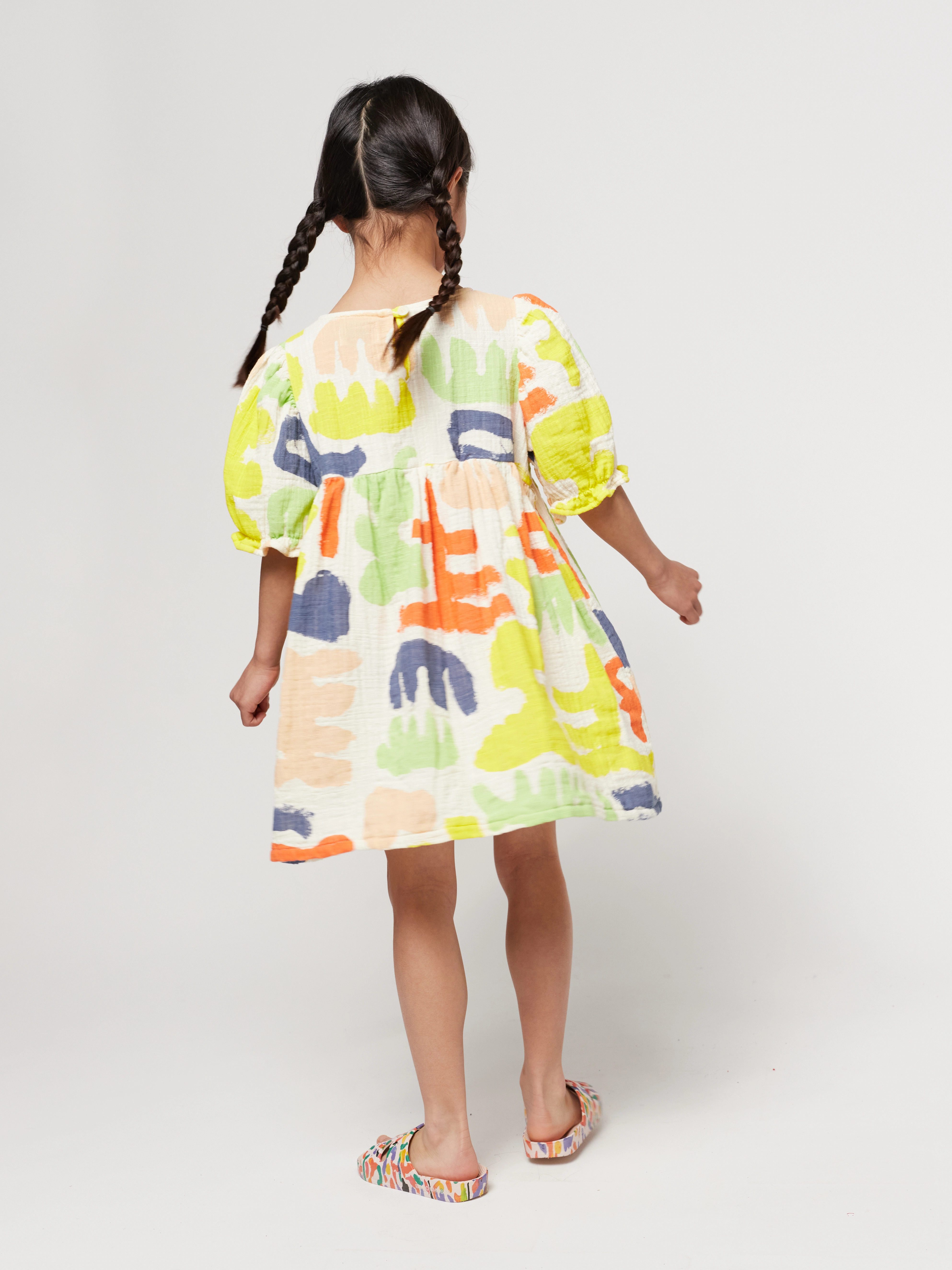 Kurzarm-Kleid CARNIVAL in offwhite