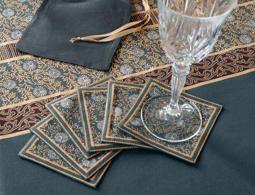 Lot de 6 dessous de verre-Dîner à Malacca