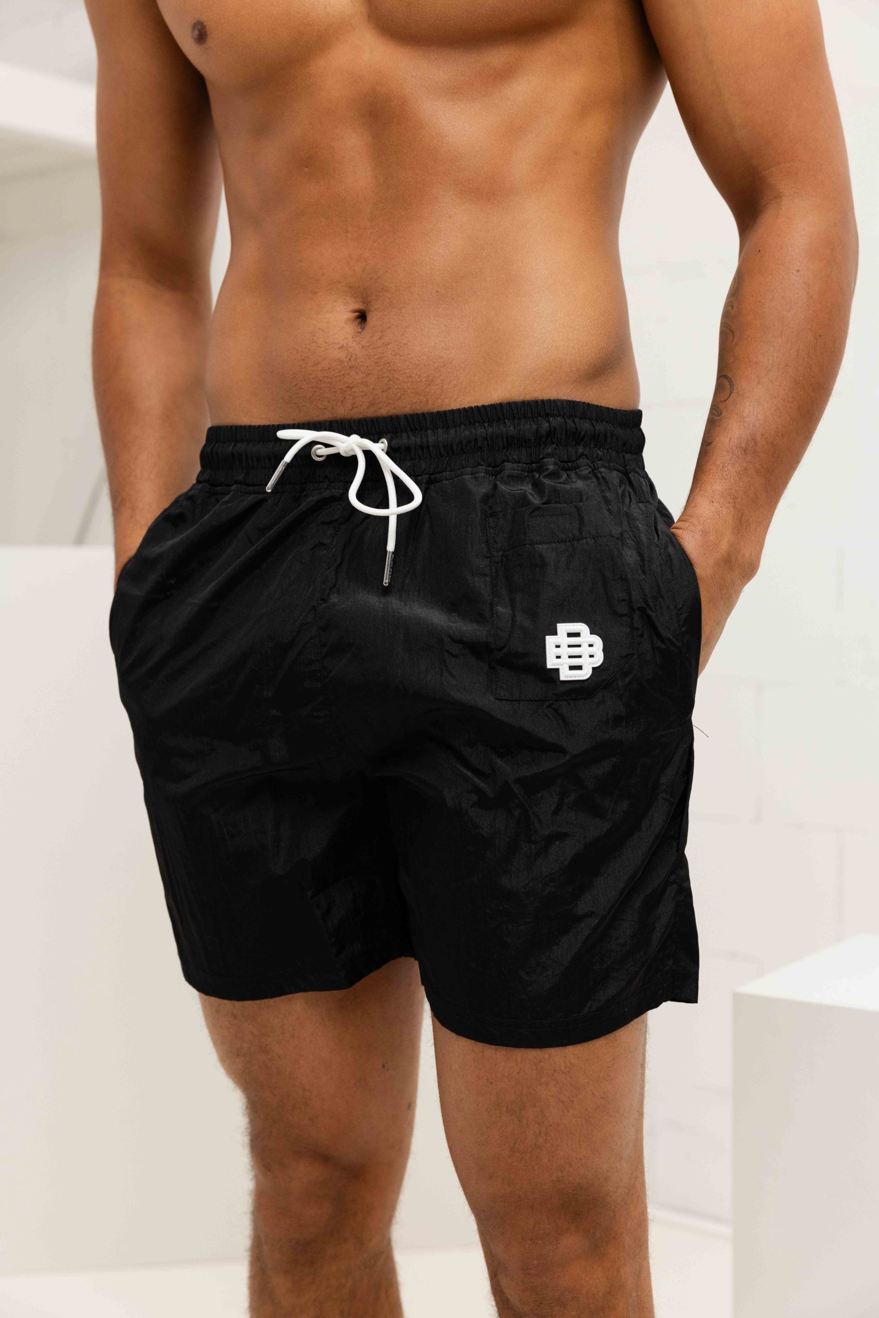 Black Bananas Monogram Zwembroek Heren Zwart
