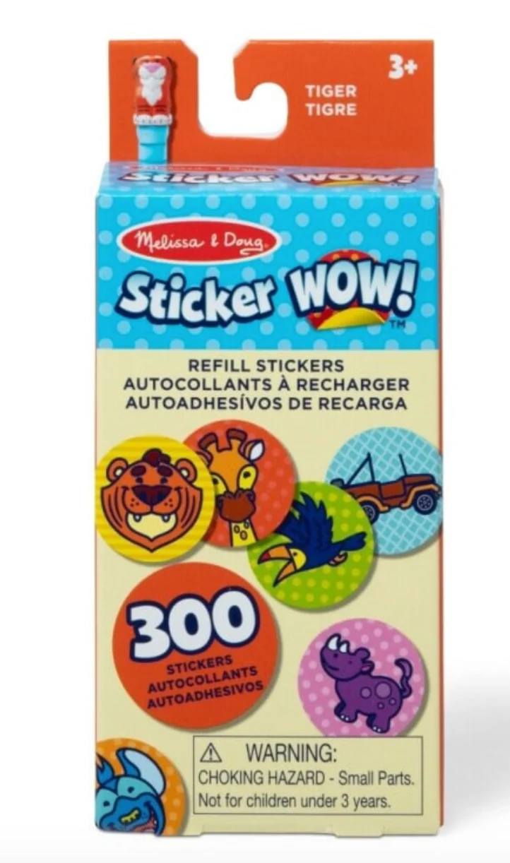 Melissa & Doug stickers WOW tijger refill