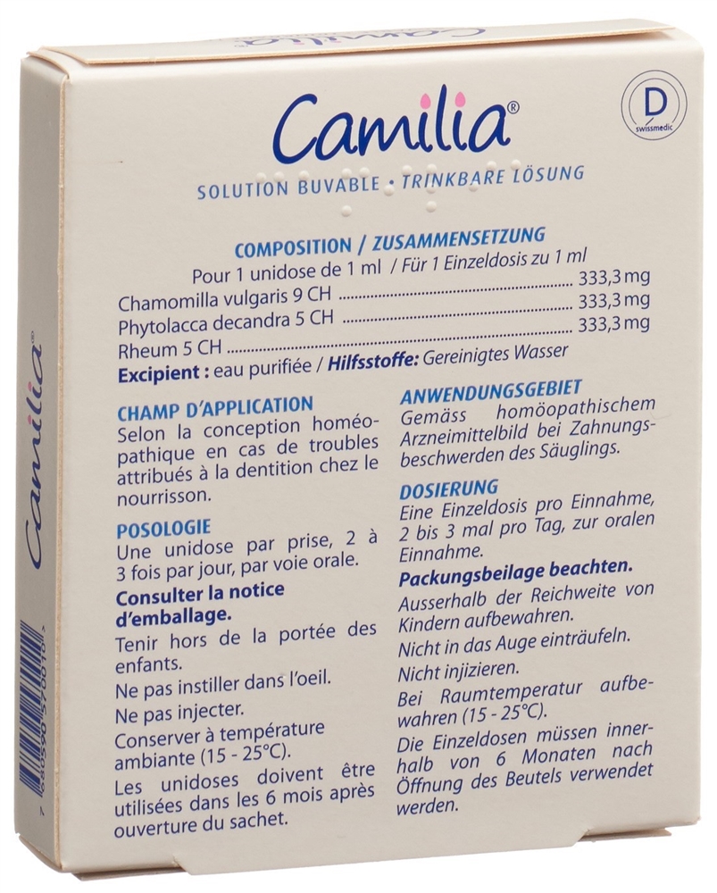 CAMILIA Trink Lös Unidos 1 ml