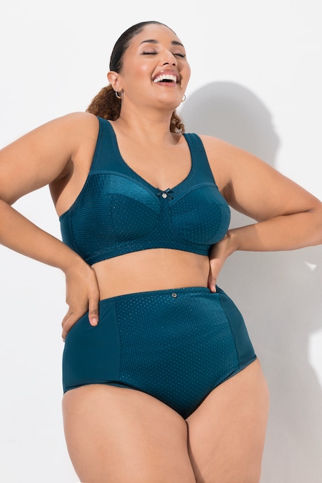 Miederhose, High Waist, Jacquard-Einsatz