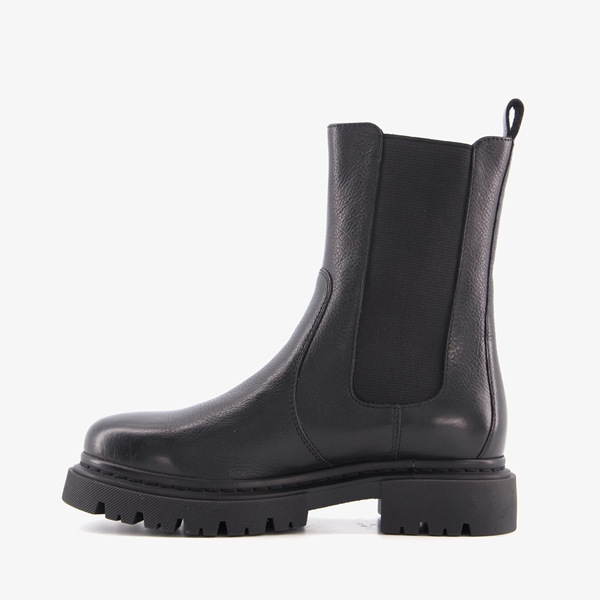 Harper leren dames Chelsea boots zwart