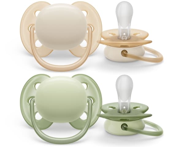Philips AVENT ultra soft SCF091/05 smokk, Ultramyk, Ortodontisk, Silikon, Gutt/Jente, Tåler oppvaskmaskin
