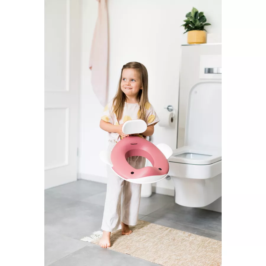 KINDSGUT Toilettenaufsatz Wal altrosa