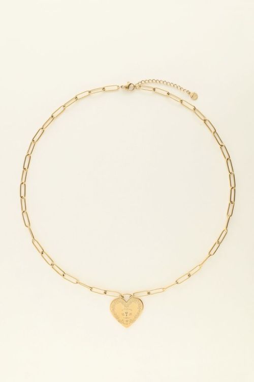 Mystic ketting met groot hart