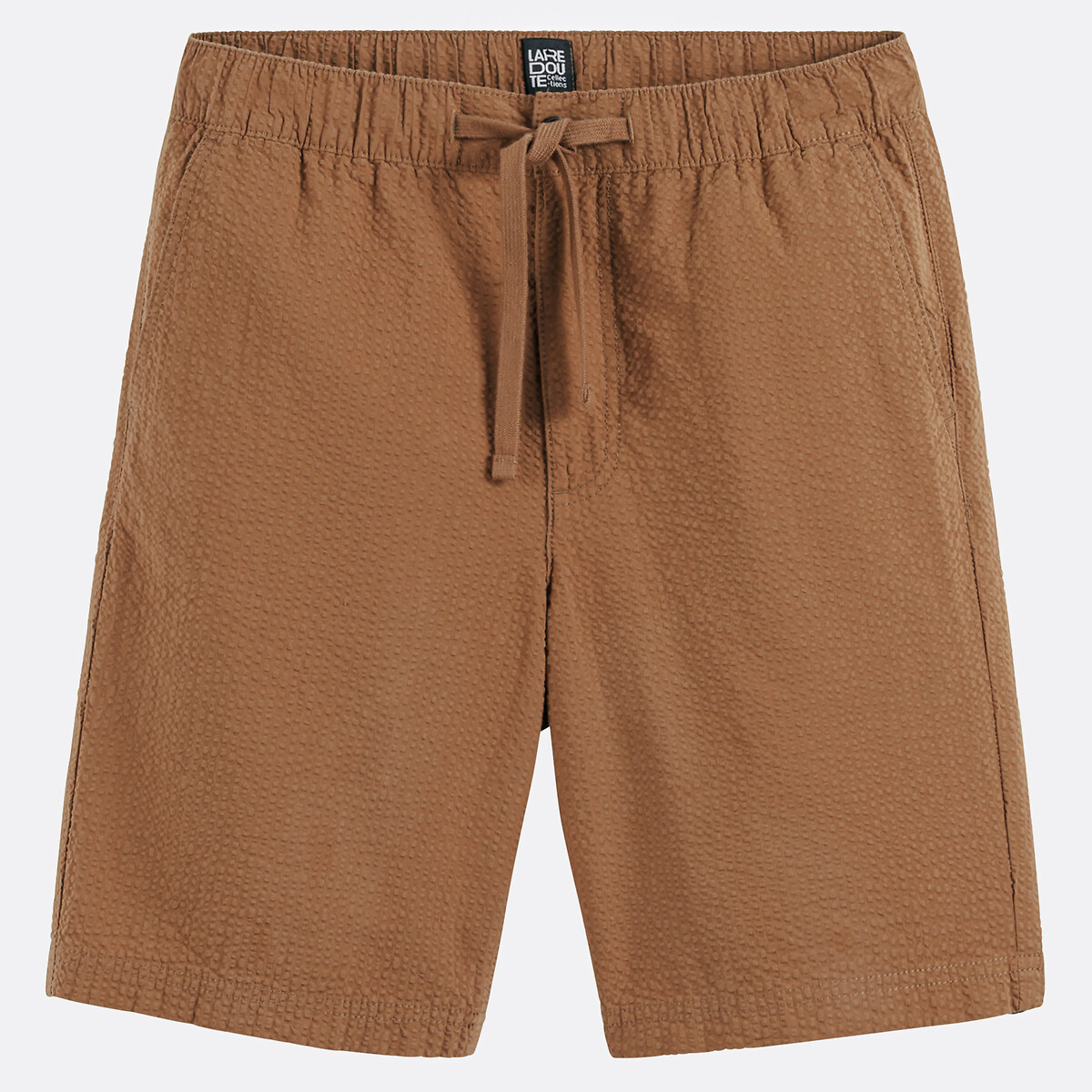 COLEÇÃO LA REDOUTE<br>Bermudas de algodão listrado com cós elástico