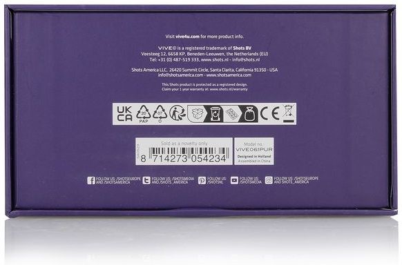 Gen - Triple Motor G-Spot Vibrator with Pulse Wave and Vibrating Bristles - Purple
