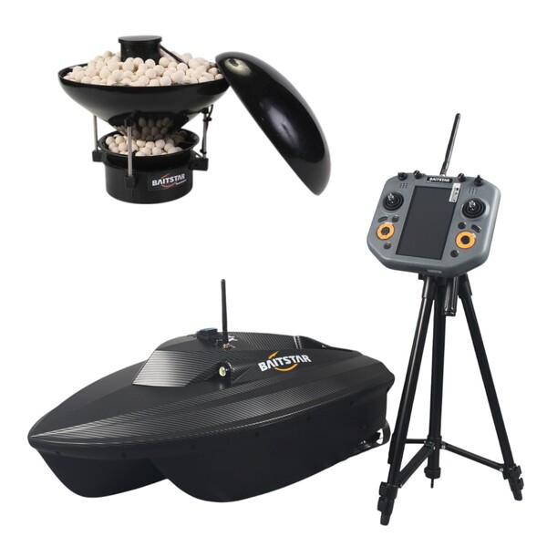 Bateau Amorceur BaitStar Baitboats Xpert Carbon AllinOne (lance-appâts, GPS & sondeur)