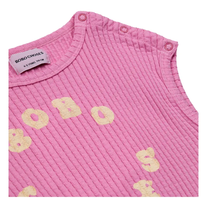 Bobo Choses Combishort Coton Bio Circle | Rose