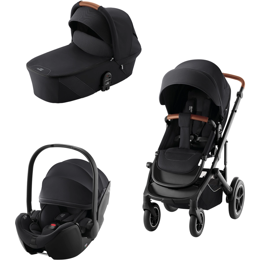 Britax Römer 3 in 1 Kinderwagen Smile 5Z Babyschale 5Z2 Galaxy Black
