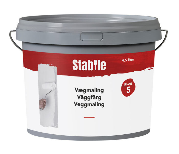Vægmaling 5 modehvid 4,5 liter - Stabile